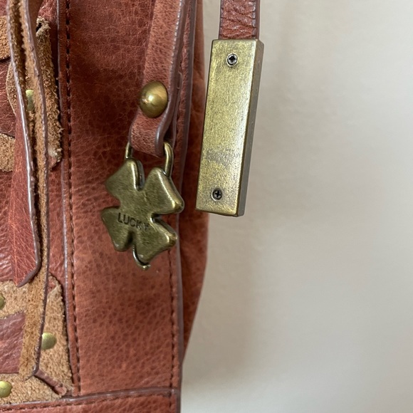 Lucky Brand Leather Crossbody Bag - Medium Size - Picture 3 of 10